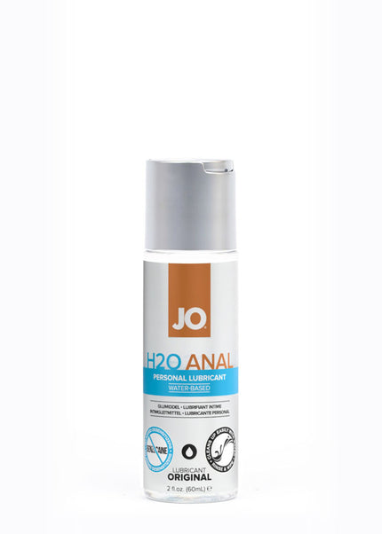 JO H2O Anal Lube - 60 mL - Water Based Anal Lubricant - 60 ml Bottle