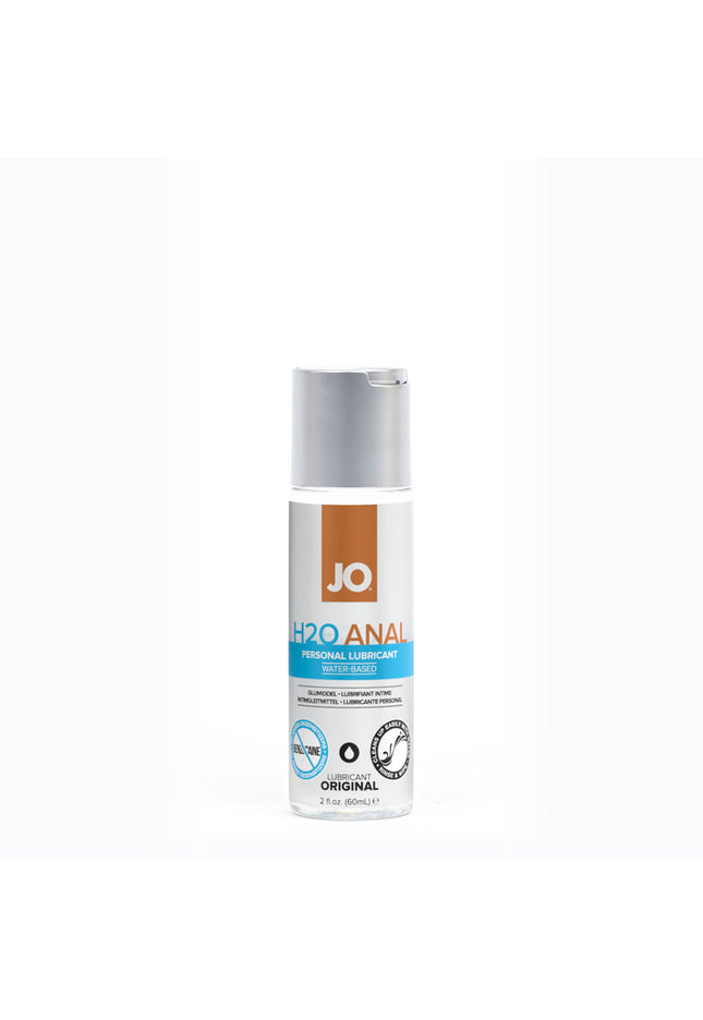 JO H2O Anal Lube - 60 mL - Water Based Anal Lubricant - 60 ml Bottle