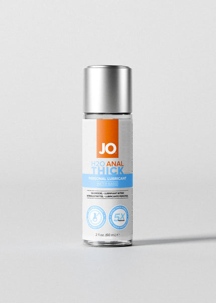 JO H2O Anal Thick Lube - 60 mL - Thick Water Based Anal Lubricant - 60 ml Bottle