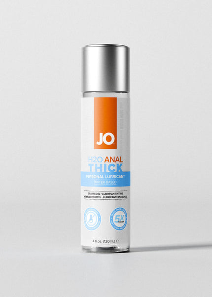 JO H2O Anal Thick Lube - 120 mL - Thick Water Based Anal Lubricant - 120 ml Bottle
