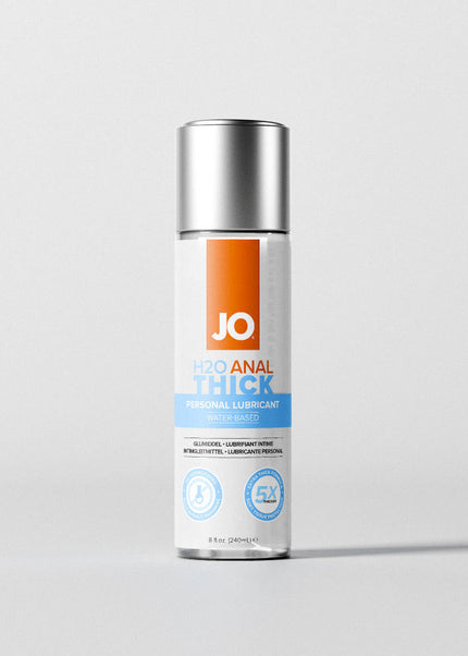 JO H2O Anal Thick Lube - 240 mL - Thick Water Based Anal Lubricant - 240 ml Bottle