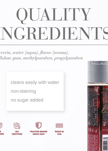 JO H2O Cherry Burst Lube - 120 mL - Cherry Flavoured Water Based Lubricant - 120 ml Bottle
