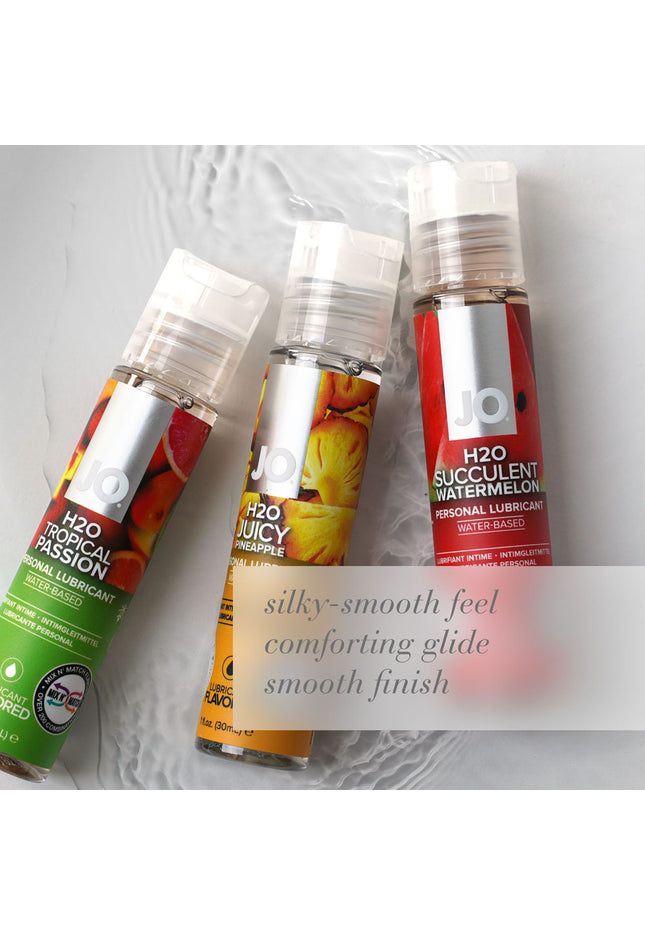 JO H2O Succulent Watermelon Lube - 120 mL - Watermelon Flavoured Water Based Lubricant - 120 ml Bottle
