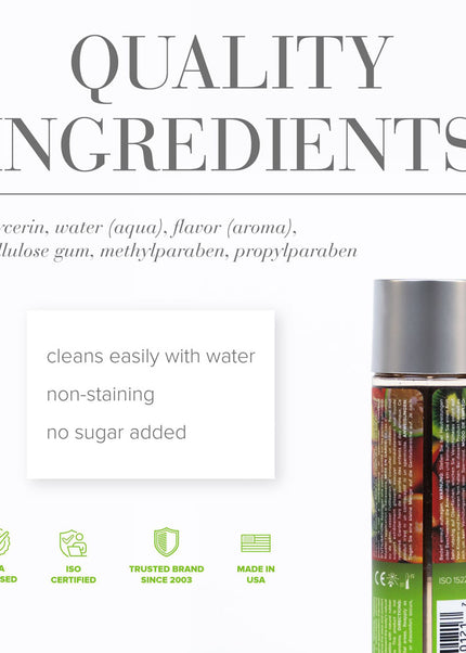 JO H2O Tropical Passion Lube - 120 mL - Tropical Flavoured Water Based Lubricant - 120 ml Bottle