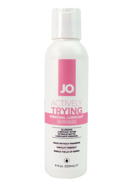 JO Actively Trying - 120ml - Water Based Fertility Friendly Lubricant - 120 ml Bottle
