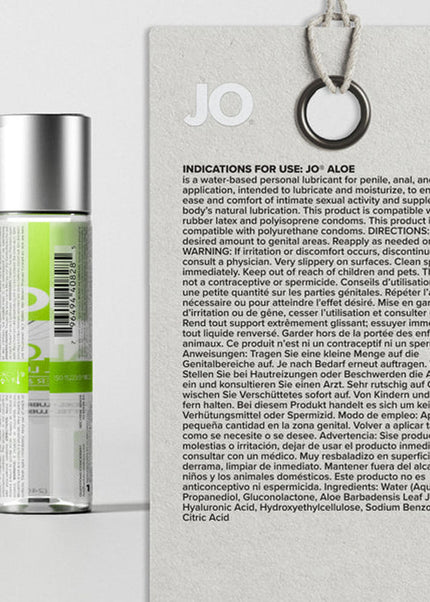 JO Aloe - 120ml - Water Based Lubricant with Aloe - 120 ml Bottle