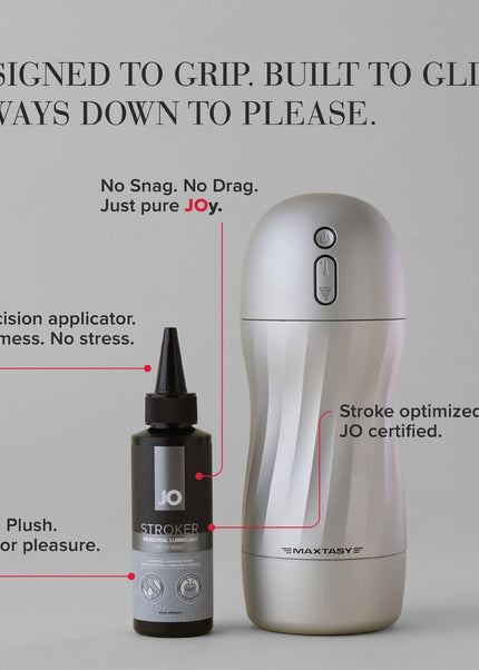 JO Stroker Lube - 120 ml - Water Based Stroker Lubricant - 120 ml Bottle