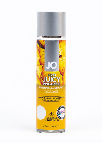 JO H2O Juicy Pineapple Lube - 120 mL - Pineapple Flavoured Water Based Lubricant - 30 ml Bottle