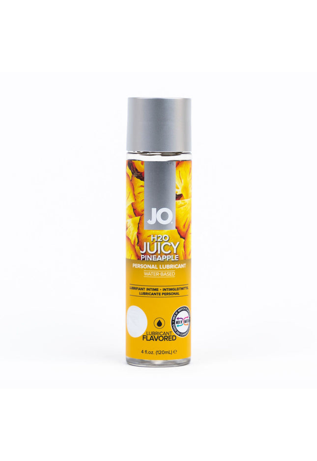 JO H2O Juicy Pineapple Lube - 120 mL - Pineapple Flavoured Water Based Lubricant - 30 ml Bottle