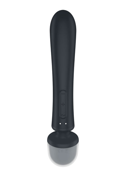 Satisfyer Triple Lover - Grey USB Rechargeable Rabbit Vibrator and Massage Wand