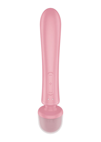 Satisfyer Triple Lover - Pink USB Rechargeable Rabbit Vibrator and Massage Wand