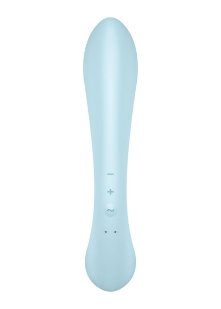 Satisfyer Triple Oh - Light Blue USB Rechargeable Rabbit Vibrator