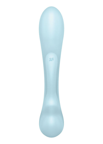 Satisfyer Triple Oh - Light Blue USB Rechargeable Rabbit Vibrator