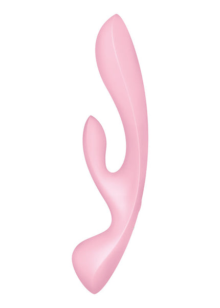Satisfyer Triple Oh - Pink USB Rechargeable Rabbit Vibrator