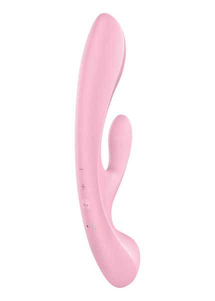 Satisfyer Triple Oh - Pink USB Rechargeable Rabbit Vibrator
