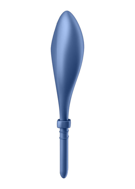 Satisfyer Bullseye - Blue - Blue Vibrating Adjustable Lasso Cock Ring