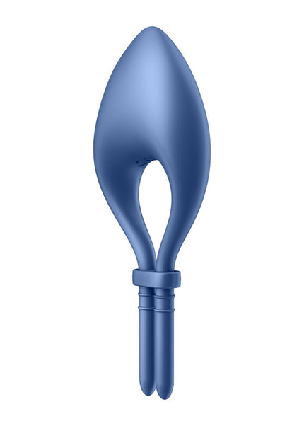 Satisfyer Bullseye - Blue - Blue Vibrating Adjustable Lasso Cock Ring