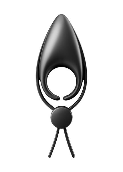 Satisfyer Sniper - Black - Black Vibrating Adjustable Lasso Cock Ring
