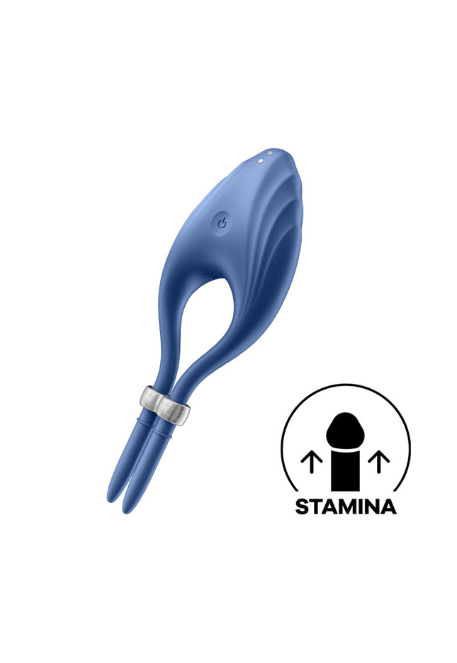 Satisfyer Duelist - Blue Vibrating Adjustable Lasso Cock Ring