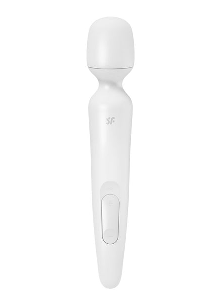 Satisfyer Wand-erland - White - White/Rose Gold USB Rechargeable Massage Wand