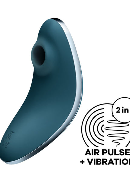 Satisfyer Vulva Lover 1 - Blue - Blue USB Rechargeable Air Pulse Clitoral Stimulator