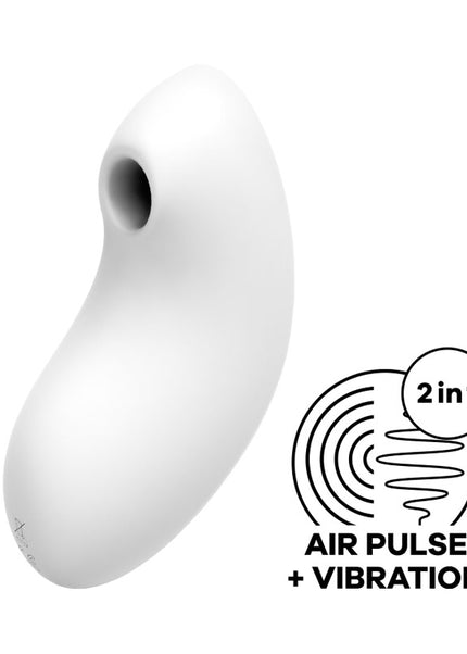 Satisfyer Vulva Lover 2 - White - White USB Rechargeable Air Pulse Clitoral Stimulator