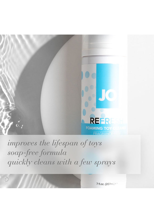 JO Refresh Foaming Toy Cleaner - 207 mL - Foaming Toy Cleaner - 207 ml Bottle