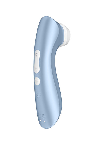Satisfyer Pro 2+ - Blue Touch-Free USB-Rechargeable Clitoral Stimulator with Vibration