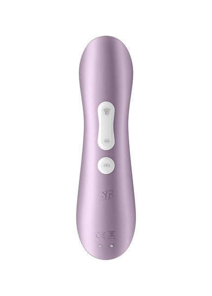 Satisfyer Pro 2+ Purple - Purple Touch-Free USB-Rechargeable Clitoral Stimulator with Vibration