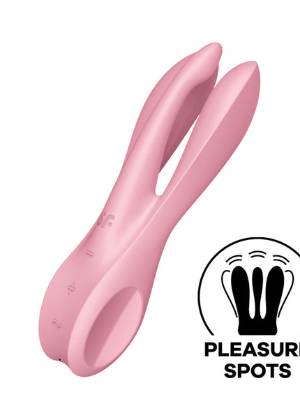Satisfyer Threesome 1 - Pink Triple Head Vibrating Stimulator