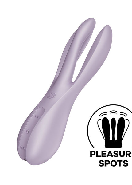 Satisfyer Threesome 2 - Violet Triple Head Vibrating Stimulator