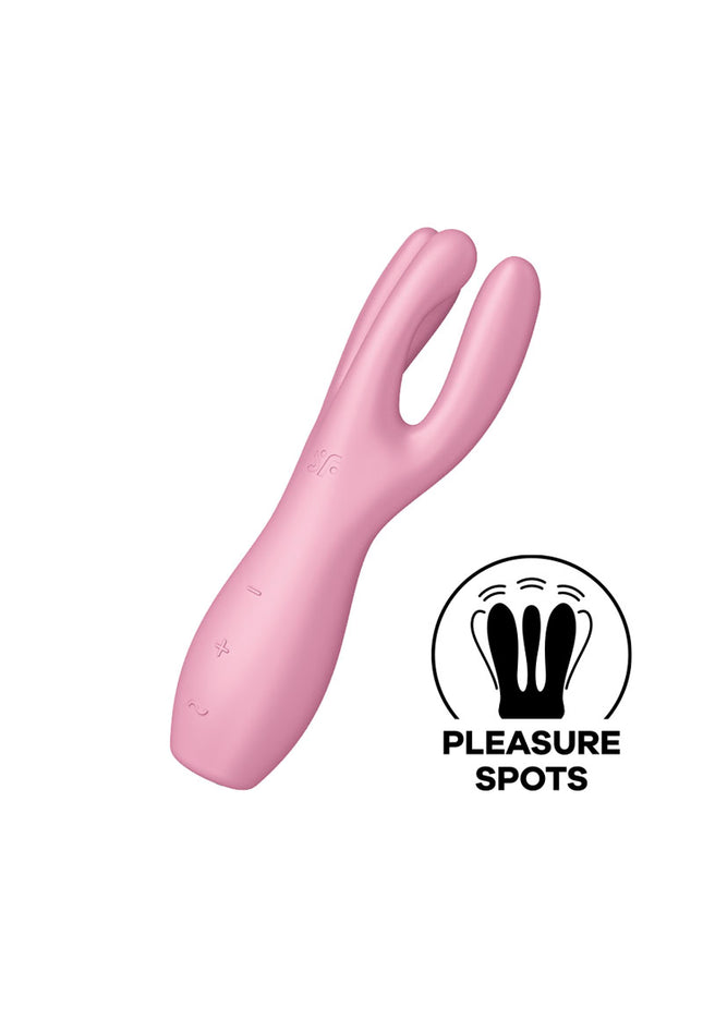 Satisfyer Threesome 3 - Pink Triple Head Vibrating Stimulator