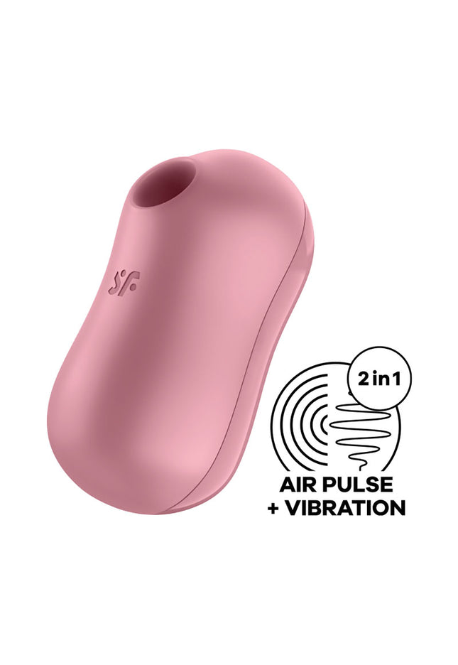 Satisfyer Cotton Candy - Light Red - Light Red USB Rechargeable Air Pulsation Stimulator