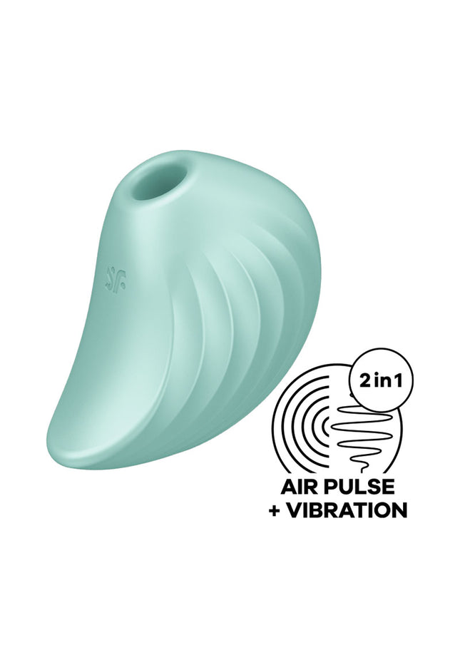 Satisfyer Pearl Diver - Mint - Mint USB Rechargeable Air Pulsation Stimulator