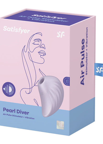 Satisfyer Pearl Diver - Violet - Violet USB Rechargeable Air Pulsation Stimulator