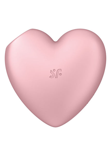 Satisfyer Cutie Heart - Light Red - Light Red USB Rechargeable Air Pulsation Stimulator with Vibration
