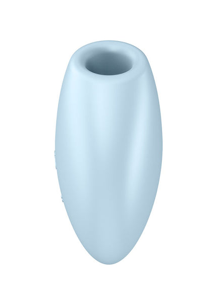 Satisfyer Cutie Heart - Blue - Blue USB Rechargeable Air Pulsation Stimulator with Vibration