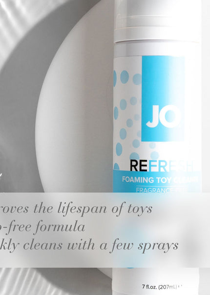 JO Refresh Foaming Toy Cleaner - 50 mL - Foaming Toy Cleaner - 50 ml Bottle
