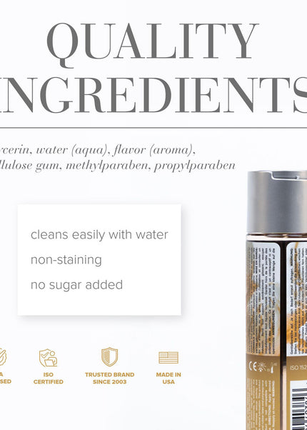 JO H2O Vanilla Cream Lube - 120 mL - Vanilla Flavoured Water Based Lubricant - 120 ml Bottle