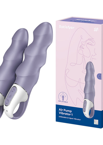 Satisfyer Air Pump Vibrator 1 - Lilac USB Rechargeable Inflatable Vibrator