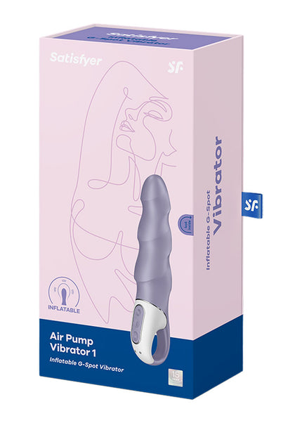 Satisfyer Air Pump Vibrator 1 - Lilac USB Rechargeable Inflatable Vibrator