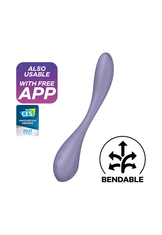 Satisfyer G-Spot Flex 5 - Lilac USB Rechargeable Vibrator with App Control