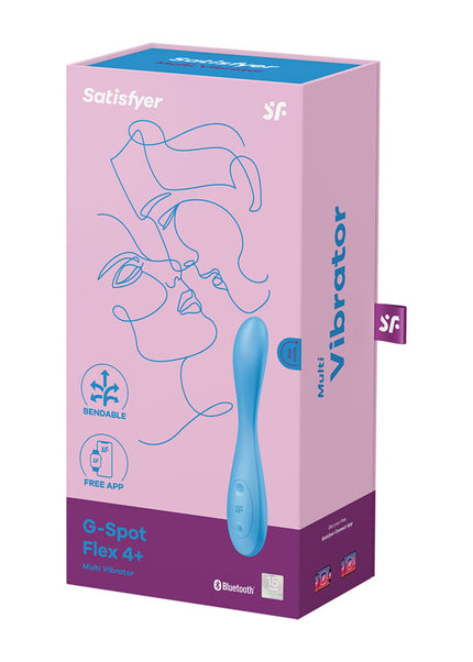 Satisfyer G-Spot Flex 4 - Blue USB Rechargeable Vibrator with App Control