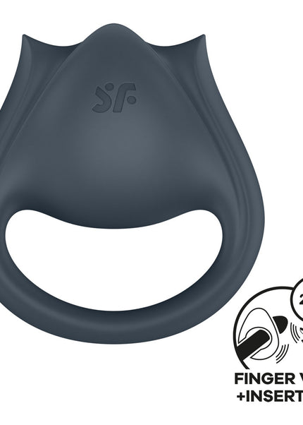 Satisfyer Perfect Pair 2 - Grey USB Rechargeable Vibrating Couples Ring