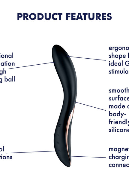 Satisfyer Rrrolling Explosion - Black USB Rechargeable Vibrator