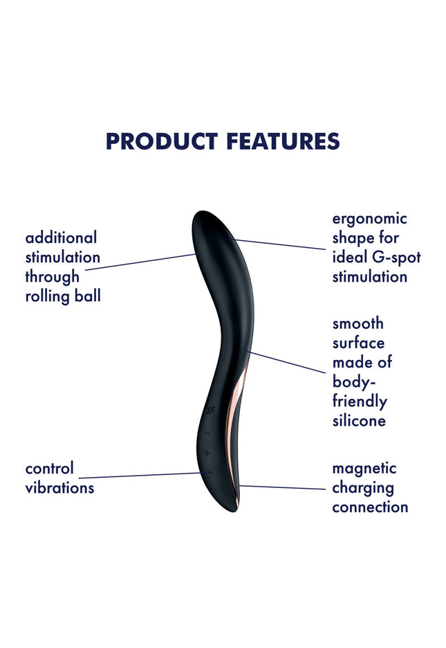 Satisfyer Rrrolling Explosion - Black USB Rechargeable Vibrator