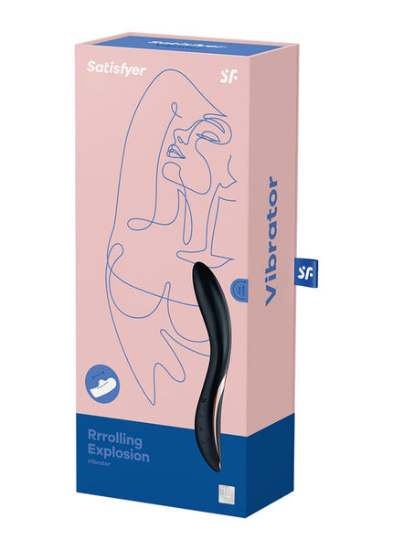 Satisfyer Rrrolling Explosion - Black USB Rechargeable Vibrator