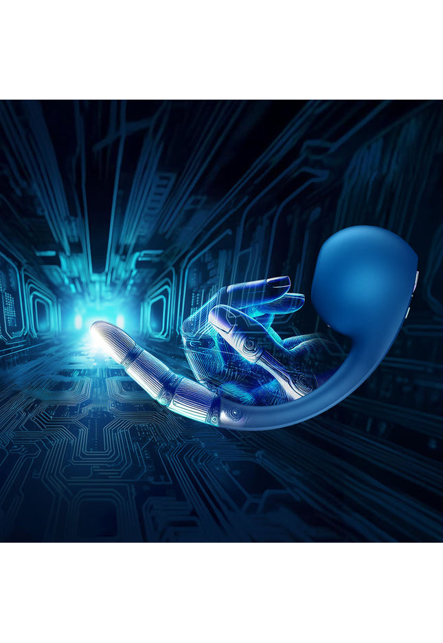 Satisfyer Pro+ Wave 4 - Blue USB Rechargeable Vibrator with Air Pulse Stimulation and App Control