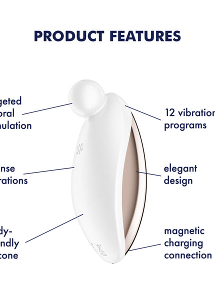 Satisfyer Spot On 2 - White USB Rechargeable Stimulator