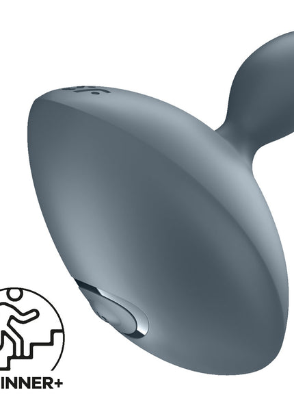 Satisfyer Booty Absolute Beginners 4 - Grey USB Rechargeable Vibrating Butt Plug